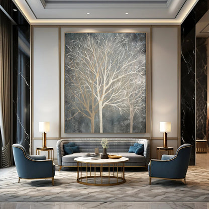 Hand-Painted Bespoke Abstract Canvas for Bar & Hotel LargeART1887
