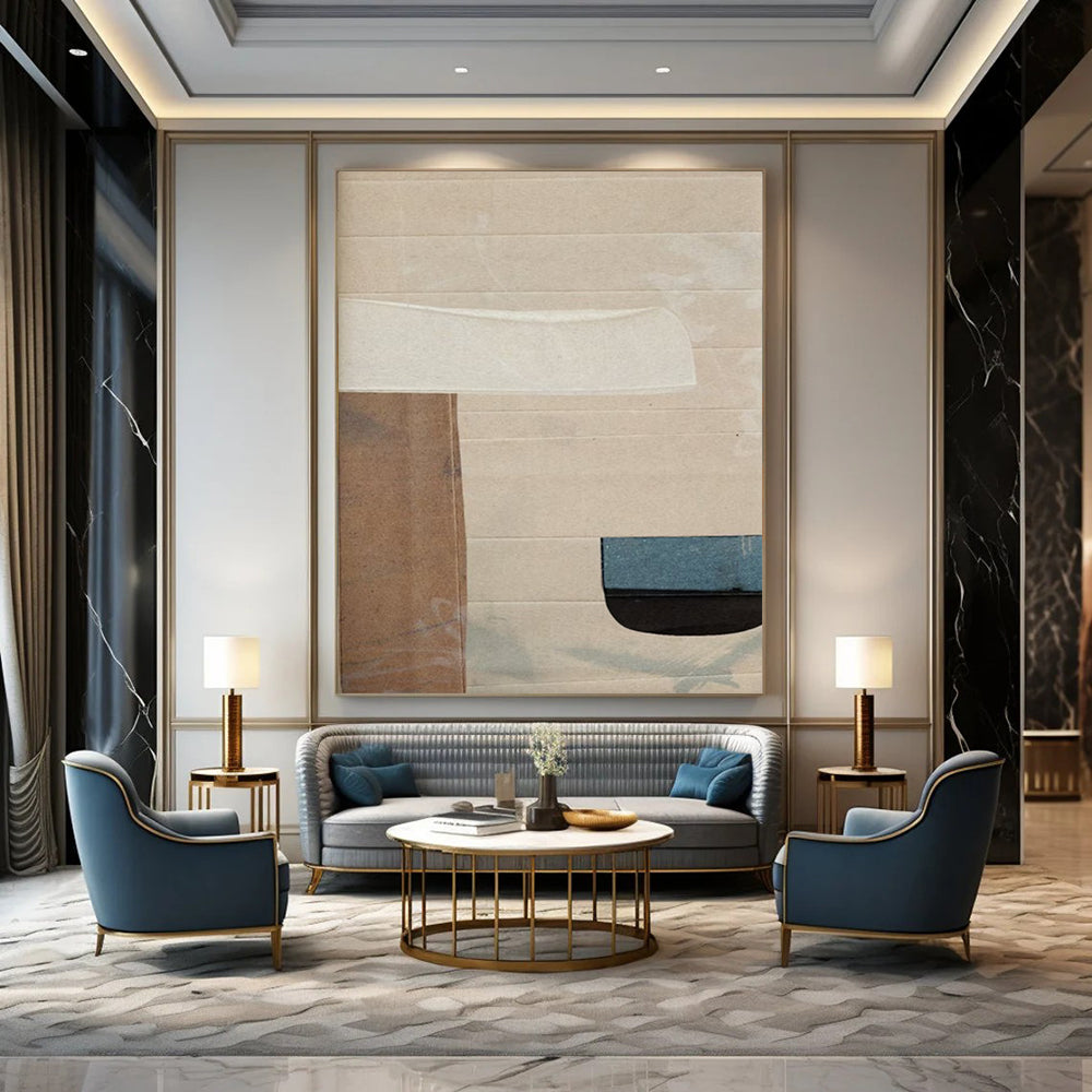 Big Custom Abstract Art: Handmade, Textured & Stylish DTP182