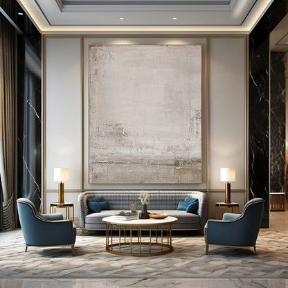 Colossal - Format Hand - Painted Textured Custom Abstract Canvas for Bedroom and Hallway DTP055