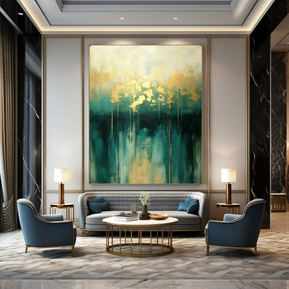 Hand-Painted Textured Abstract Wall Panel for Bar & Entryway LargeART2168