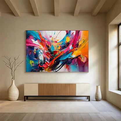 Bold Fearless Oversized Abstract Wall Art for Bar & Hotel Lobby LargeART1812