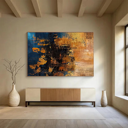 “Artistic Resonances” Large - Format Abstract Canvas for Dining Room & Living Room DKH267