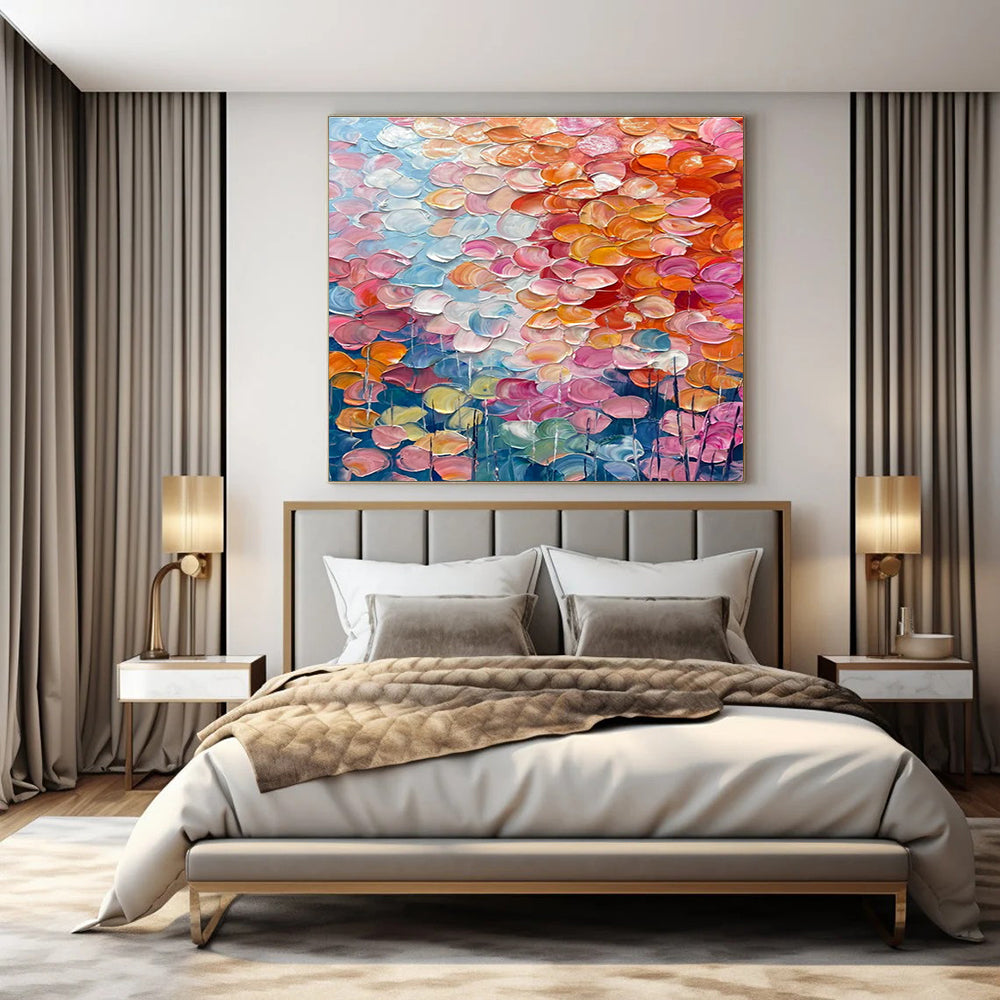 Oversized Custom Hand-Painted Abstract Art for Office & Hotel LargeART1482