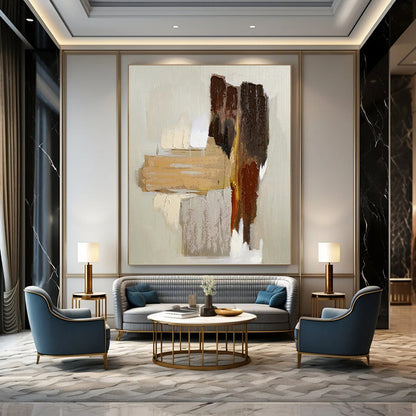 Captivating Custom - Painted Textured Canvas Abstract for Bedroom & Living Room DKH1067
