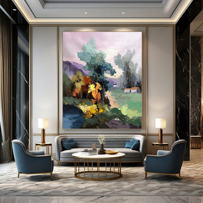 Alluring Hand - Painted Textured Abstract for Hallway & Bedroom DKH1289
