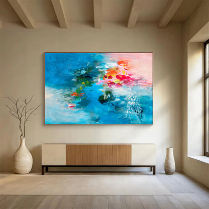 Bespoke Large - Scale Abstract Art for Luxury Villa DKH030