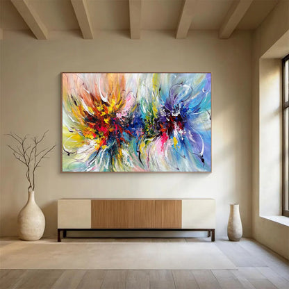 Luminous Giant Abstract Painting for Hallway & Bar LargeART1776