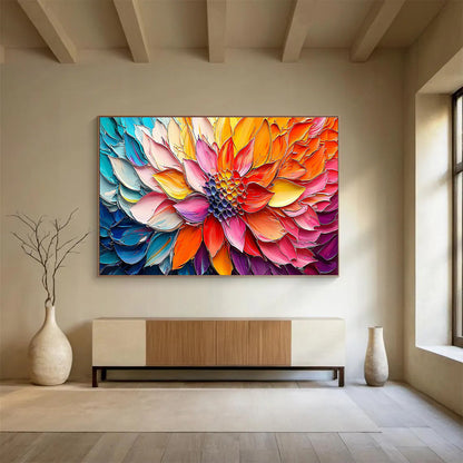 Regal Original Grand Textured Hand - Crafted Abstract Artwork for Prestigious Settings DKH866