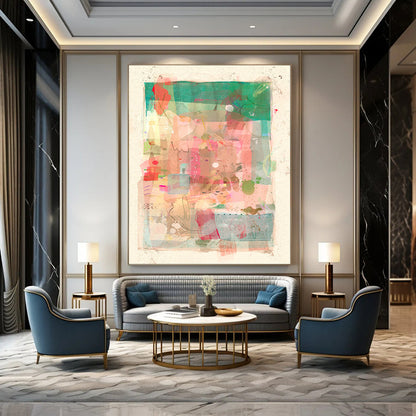 Custom Hand-Painted Abstract Art for Dining Room & Bar LargeART1867
