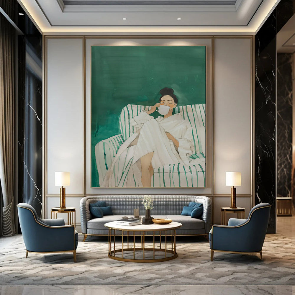 Whimsical & Fantasy-Inspired Abstract Canvas Art for Bedroom & Living Room LargeART2034