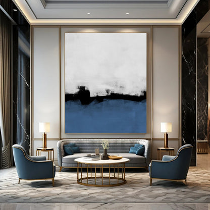 Bold & Striking Oversized Custom Hand-Painted Abstract Painting for Living Room & Bar LargeART1964