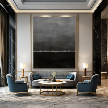 Colossal Hand - Painted Textured Abstract Art for Entryway & Hotel DKH1202