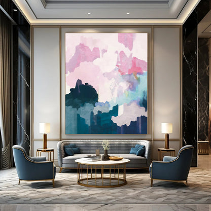 Handmade Large-Scale Abstract Art: Textures for Dining Room & Entryway DTP235