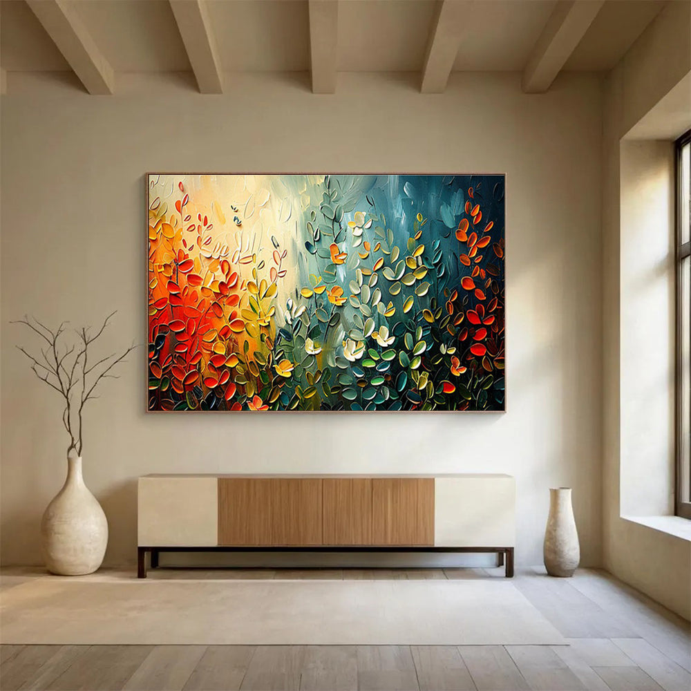 Extensive Hand - Crafted Textured Abstract Canvas for Interior Flair DKH711