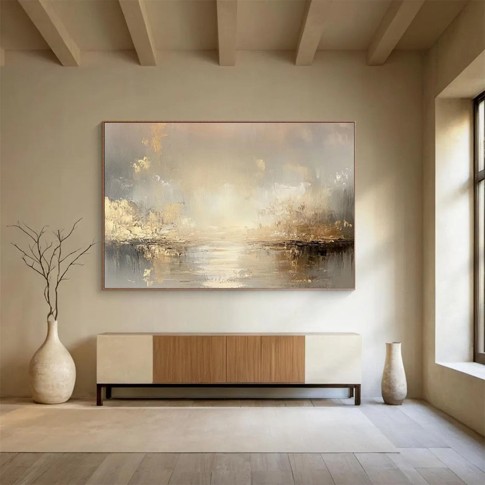 “Harmonic Visions” Large - Format Abstract Canvas for Dining Room & Living Room DKH323