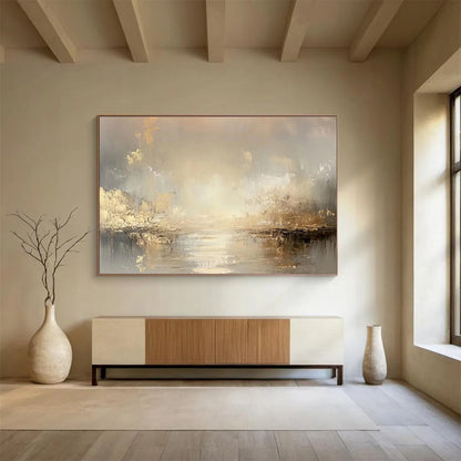“Harmonic Visions” Large - Format Abstract Canvas for Dining Room & Living Room DKH323