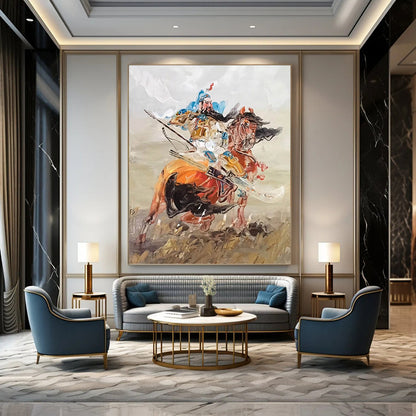 Immense Vertical Hand - Painted Textured Custom Abstract Rhapsody for Office and Hallway DKH1590