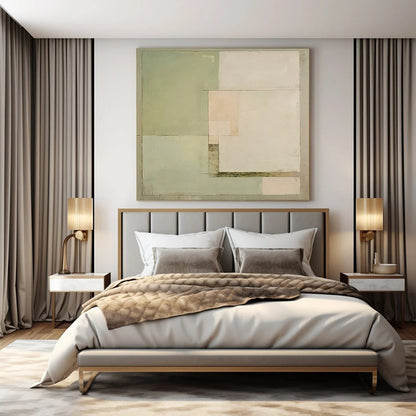 Hand-Painted Personalized Abstract Mural for Dining Room & Hotel Wine Tasting Rooms LargeART1443