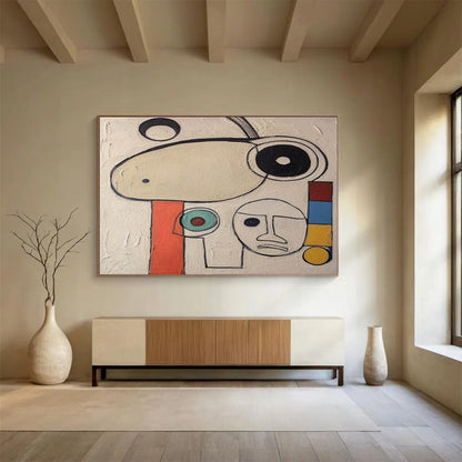 Whimsical Abstract Faces & Shapes - Quirky Nursery Art DLZ011