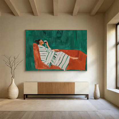 “Infinite Horizons” Giant Abstract Wall Decor for Living Room & Hallway DKH233