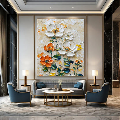 Playful Textured Abstract Wall Art for Living Room & Game Room LargeART2068