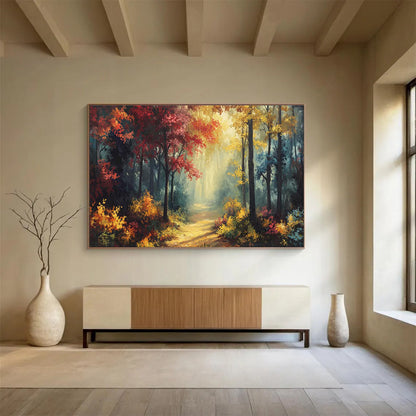 Luxurious Original Grandiose Textured Hand - Painted Abstract Mural for Immersive Spaces DKH821