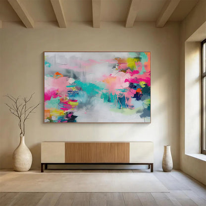 Large - Sized Abstract Canvas for Bedroom & Hallway DKH475