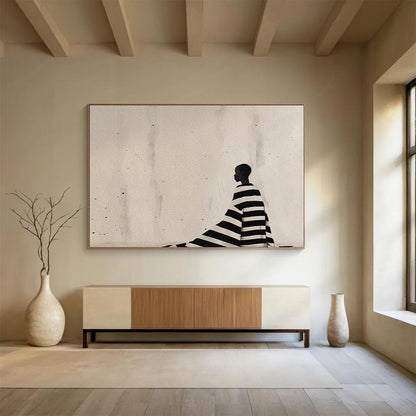 “Form Fusion” Oversized Abstract Art for Office & Dining Room DKH228