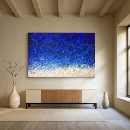 Unparalleled Original Hand - Painted Textured Large Abstract Masterpiece for Exclusive Spaces DKH844