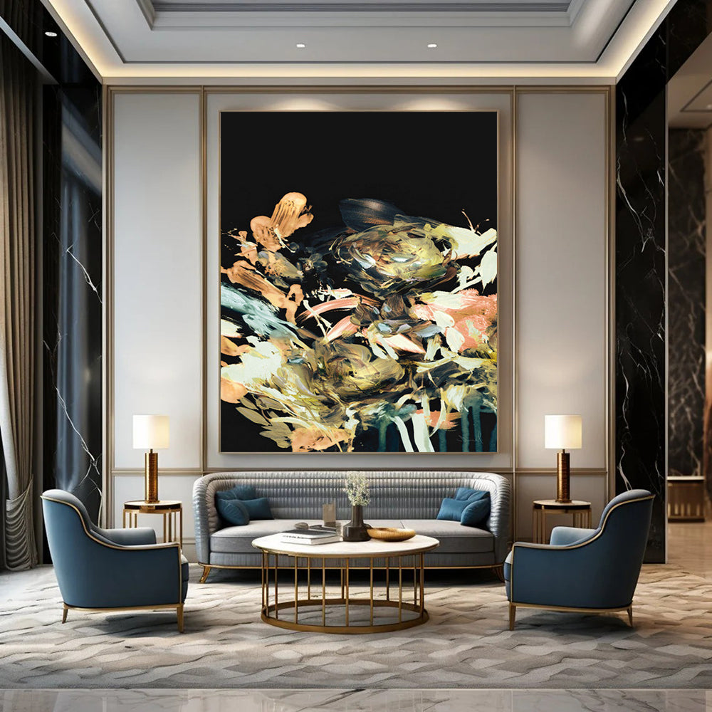 Handmade Large-Scale Abstract Art: Custom, Textured & Unique DTP171