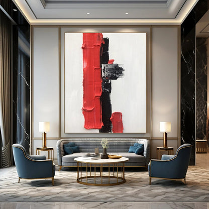 Custom Abstract Artworks with Rich Textures for Hotel & Entryway DTP390
