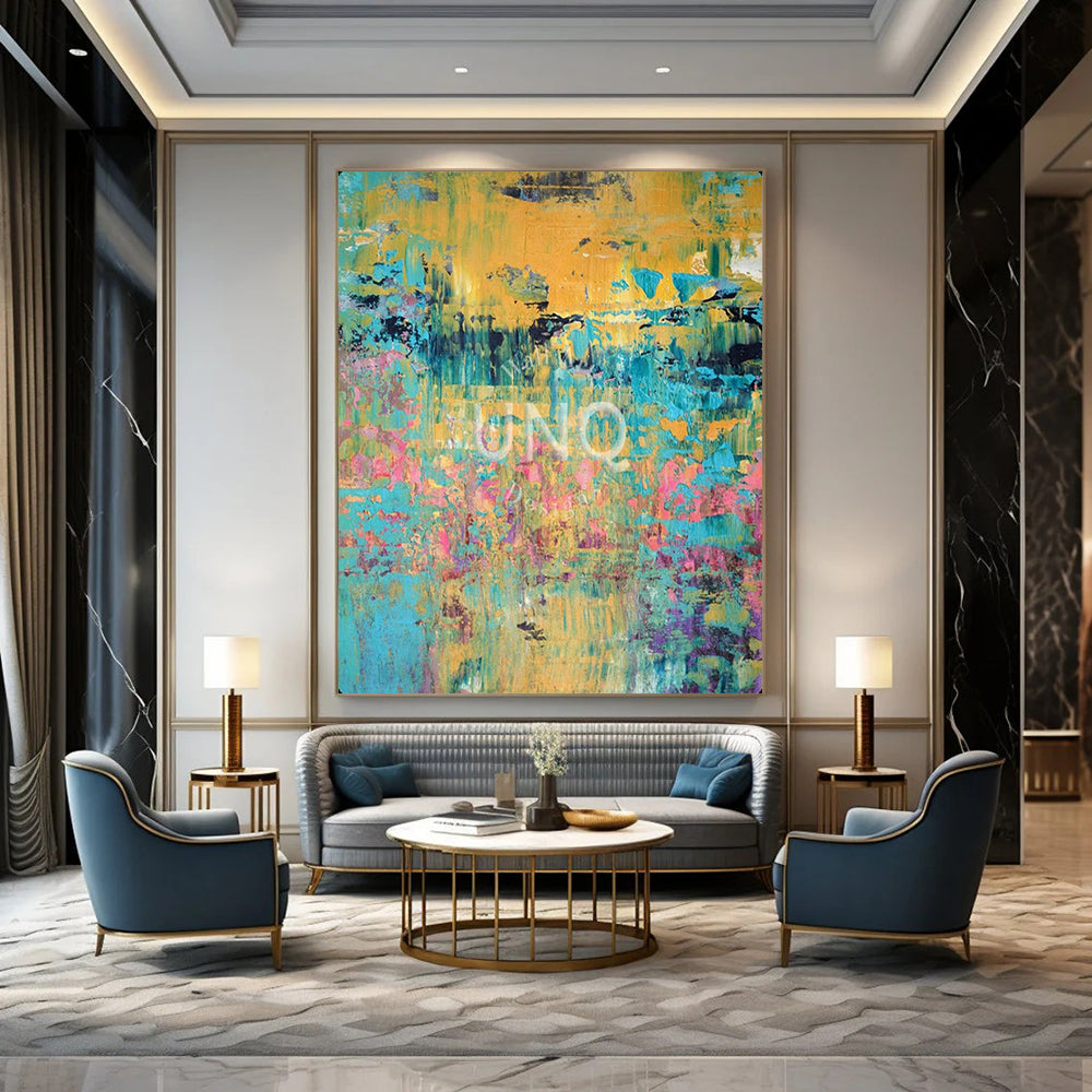 Artisan-Crafted Large Textured Wall Decor for Bedroom & Spa LargeART2167