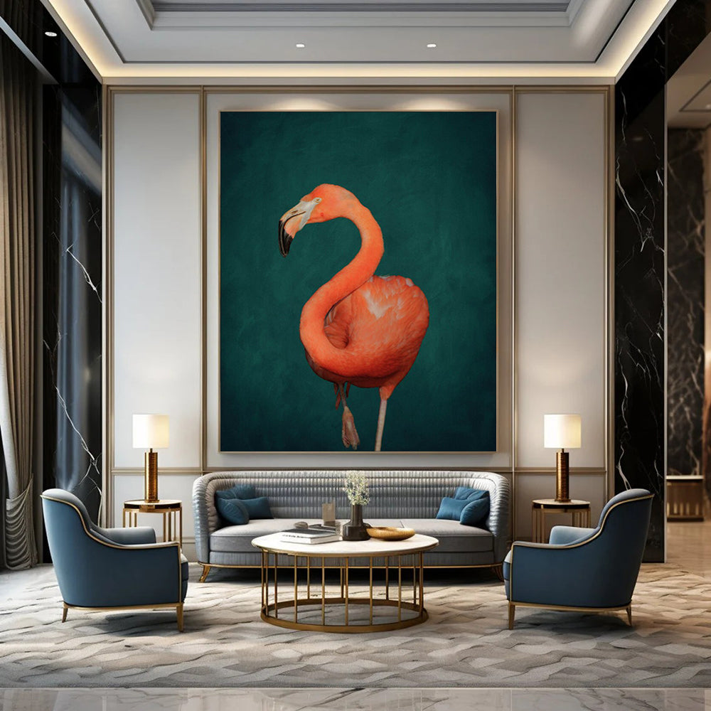Hand-Painted Personalized Abstract Canvas for Entryway & Hotel LargeART1920
