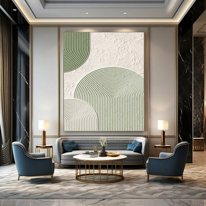 Vast - Format Hand - Painted Custom Abstract Canvas (with Dynamic Textures), for Bedroom and Office DKH1488