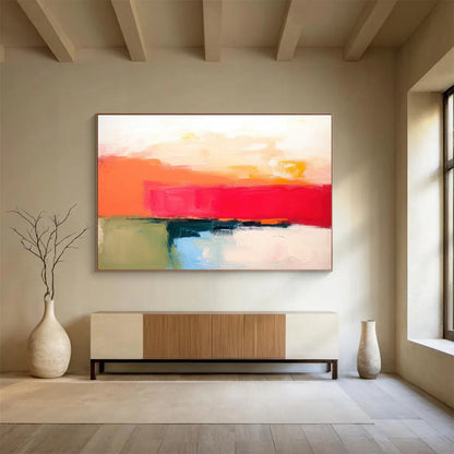 Bold Color Block Sunset - Energetic Kitchen Vitality DLZ056