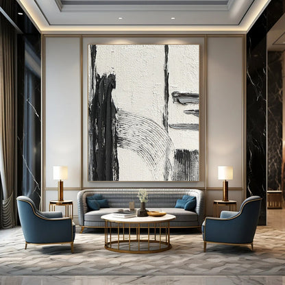 Handmade Large-Scale Abstract Artworks for Hotel & Entryway DTP386