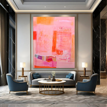 Hand-Painted Personalized Abstract Canvas for Hallway & Living Room LargeART1868