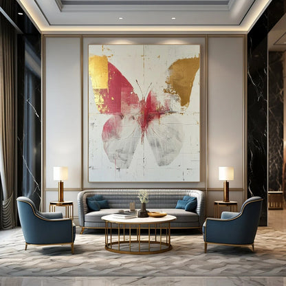 Tremendous Hand-Painted Abstract Wall Art for Bedroom & Spa LargeART2207