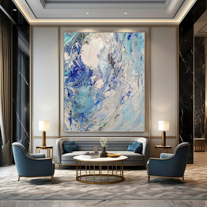 Chic Hand - Painted Textured Abstract Art for Bar & Dining Room DKH1288