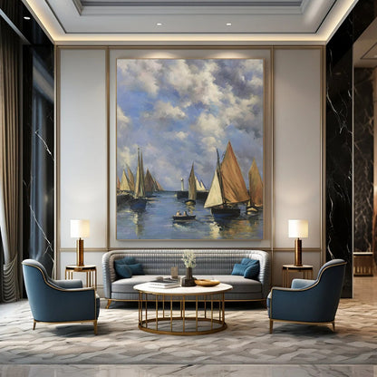 Mystical & Enchanting Hand-Painted Custom Abstract Painting for Bar & Hotel LargeART1994