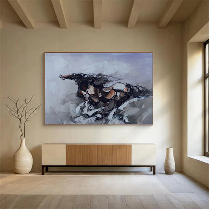 “Graceful Impressions” Colossal Abstract Painting for Office & Hallway DKH306