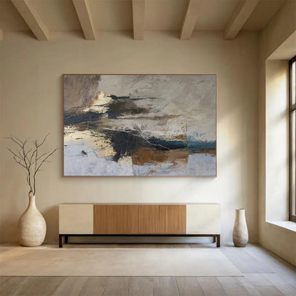 Monumental Textured Abstract Wall Art for Bar & Entryway DKH511
