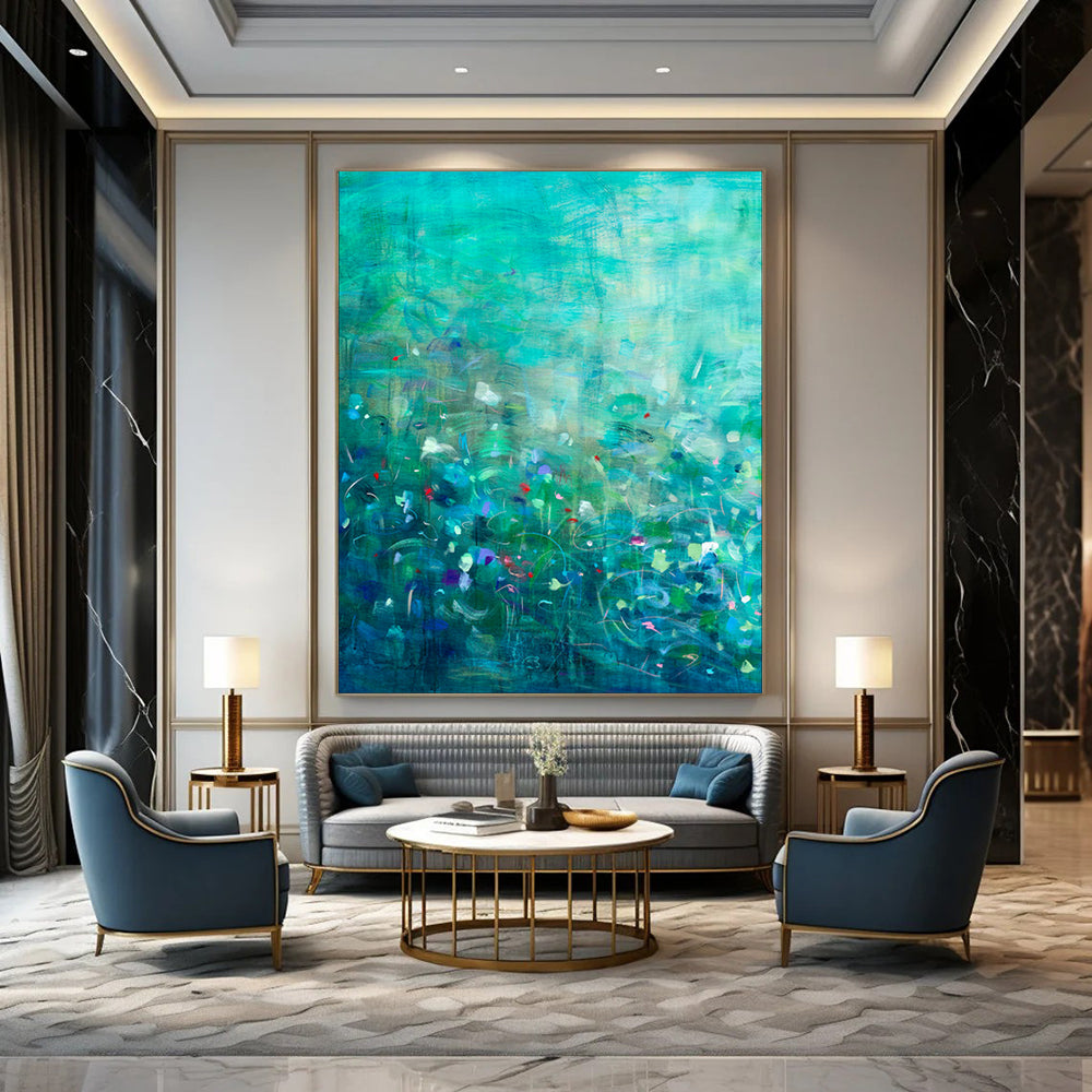 Hand-Painted Personalized Abstract Painting for Bedroom & Hotel LargeART1859
