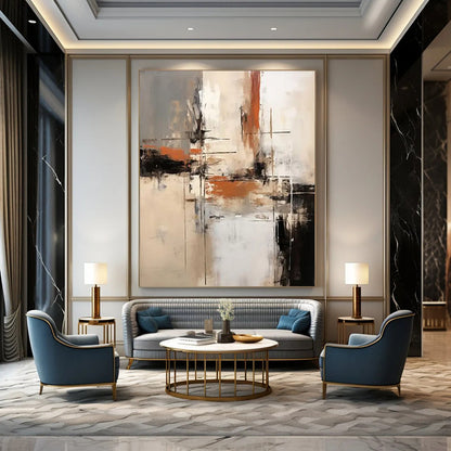 Liquid Silk: Oversized Textured Custom Abstract Canvas for Bedroom and Dining Room DTP112
