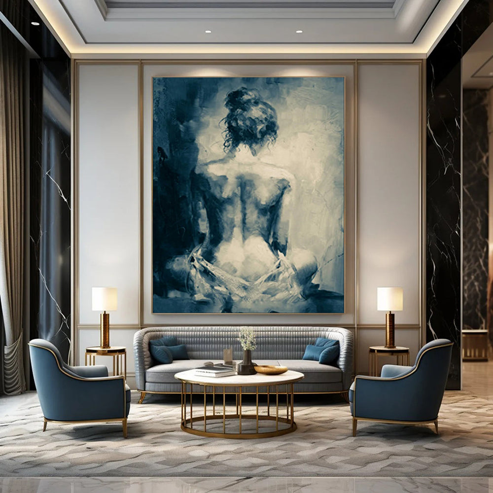 Hand-Painted Personalized Abstract Painting for Living Room & Bar LargeART1833