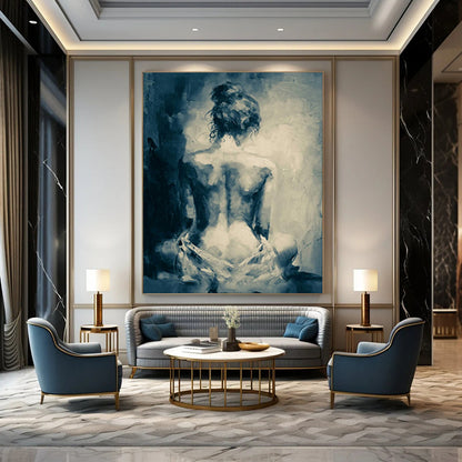 Hand-Painted Personalized Abstract Painting for Living Room & Bar LargeART1833
