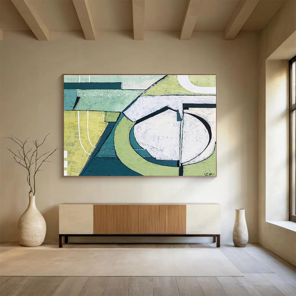 Colossal Hand - Painted Abstract Art for Bedroom & Office DKH543
