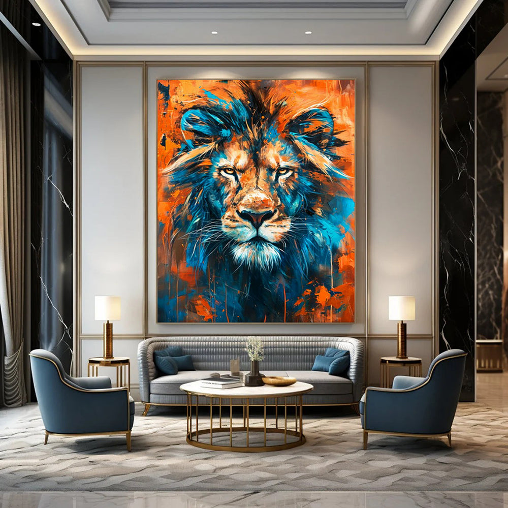 Huge Hand-Painted Abstract Canvases for Dining Room & Banquet Hall LargeART2212