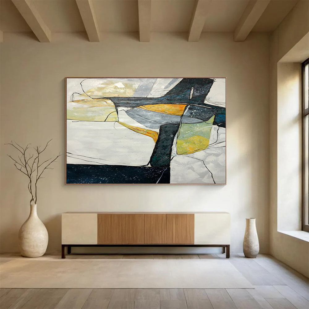 Geometric Coastal Abstract - Chic Office Sophistication DLZ038