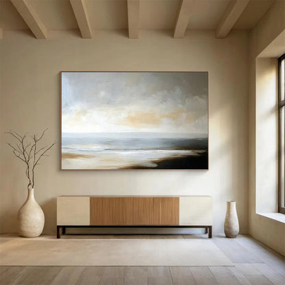 Serene Large - Format Abstract Painting for Entryway & Bedroom LargeART1701